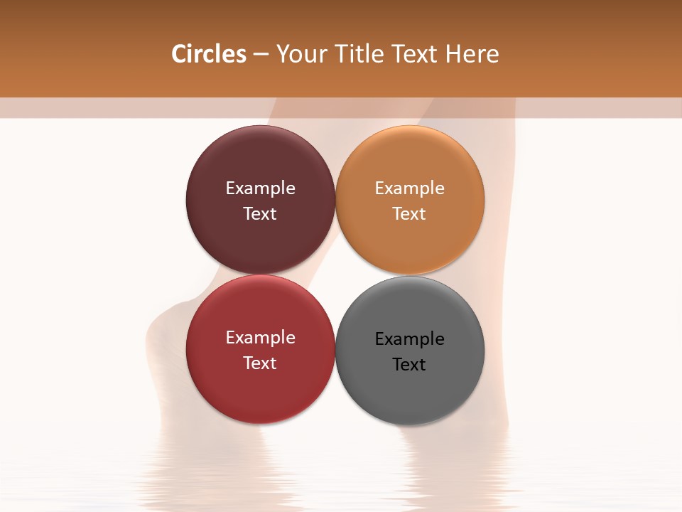 Pretty Legs In Water PowerPoint Template