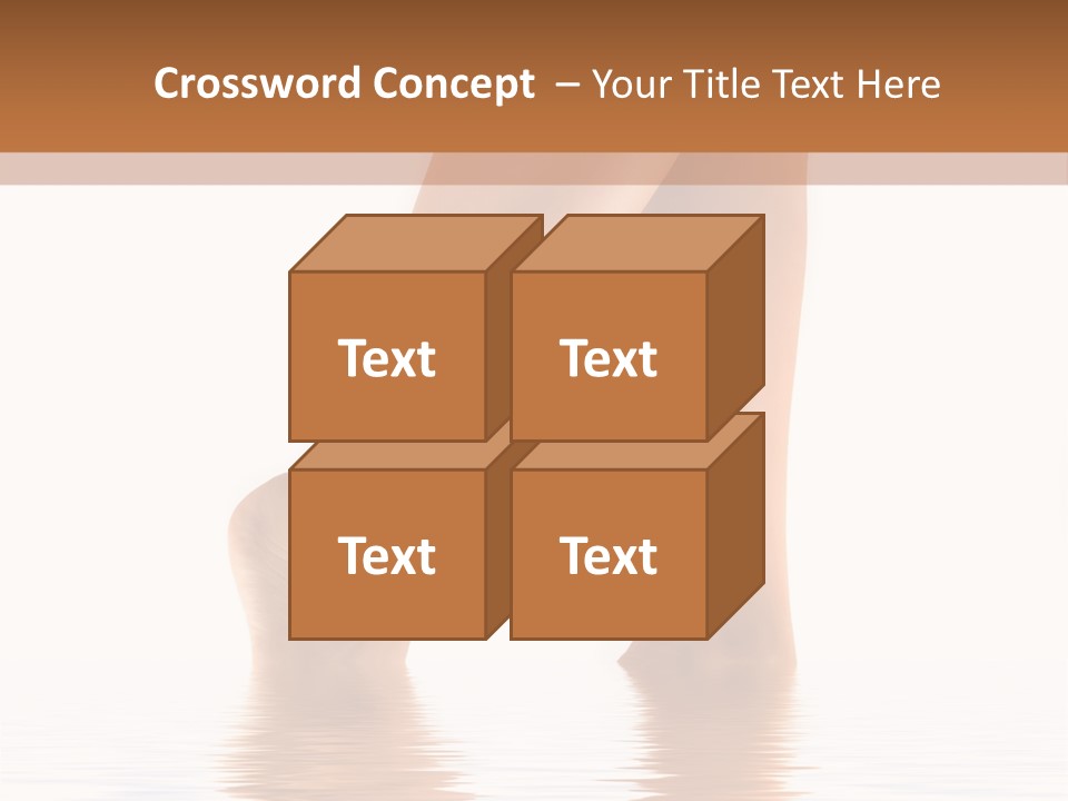 Pretty Legs In Water PowerPoint Template