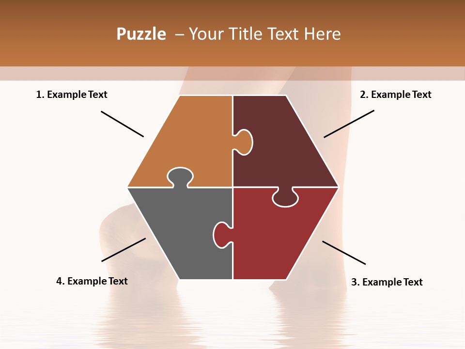 Pretty Legs In Water PowerPoint Template