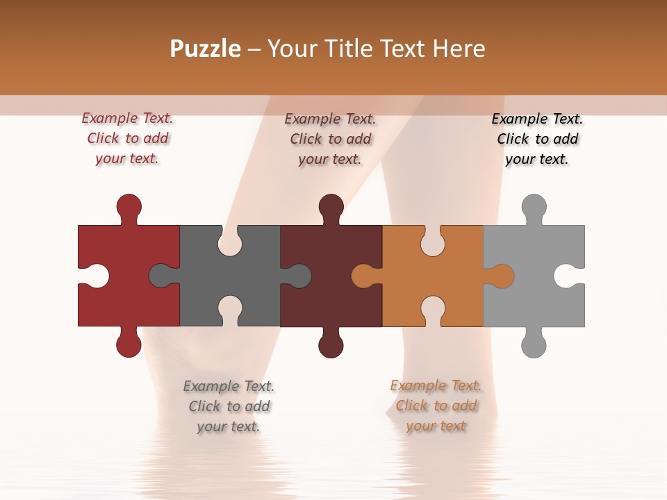 Pretty Legs In Water PowerPoint Template