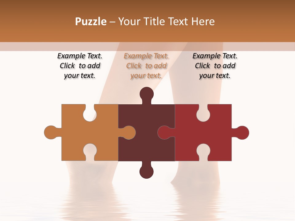 Pretty Legs In Water PowerPoint Template