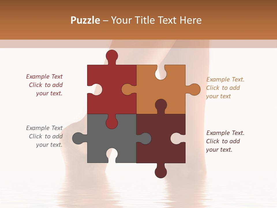 Pretty Legs In Water PowerPoint Template