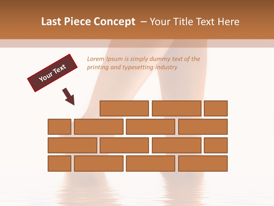 Pretty Legs In Water PowerPoint Template