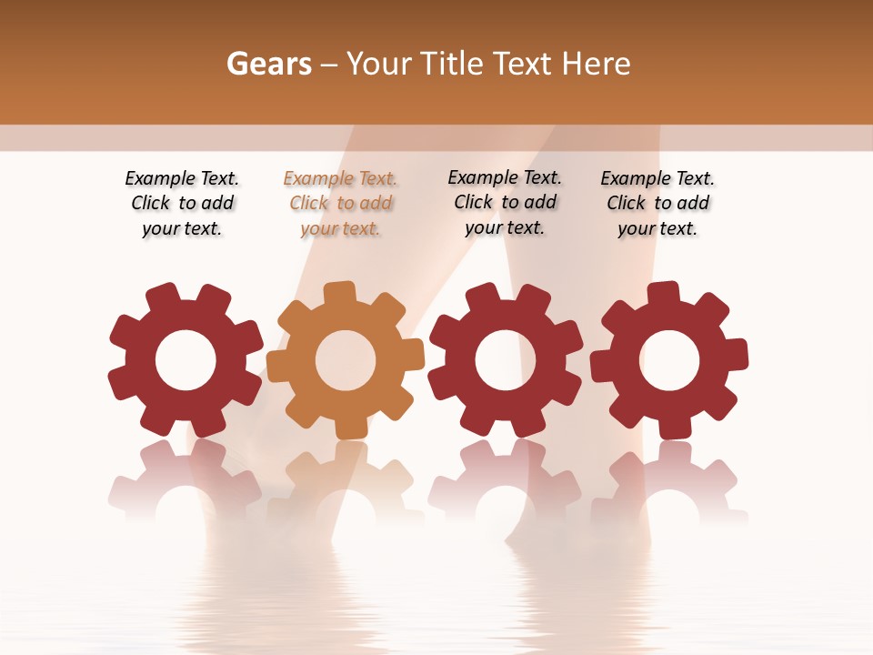 Pretty Legs In Water PowerPoint Template