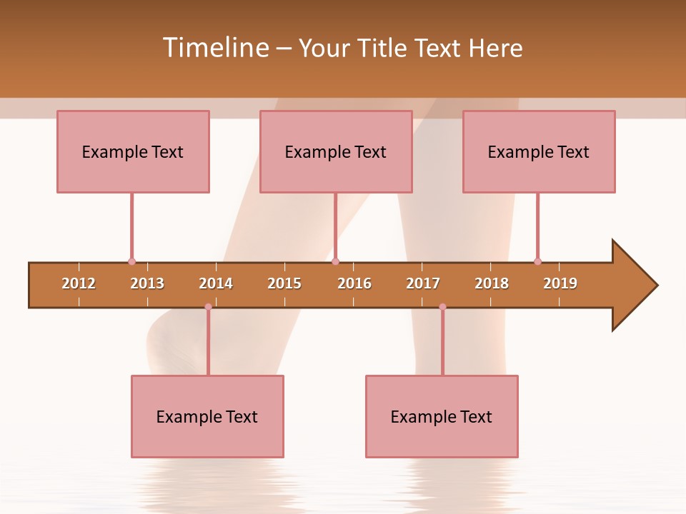 Pretty Legs In Water PowerPoint Template