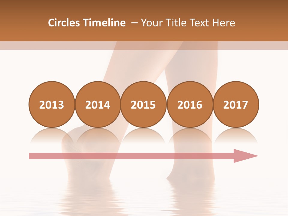 Pretty Legs In Water PowerPoint Template