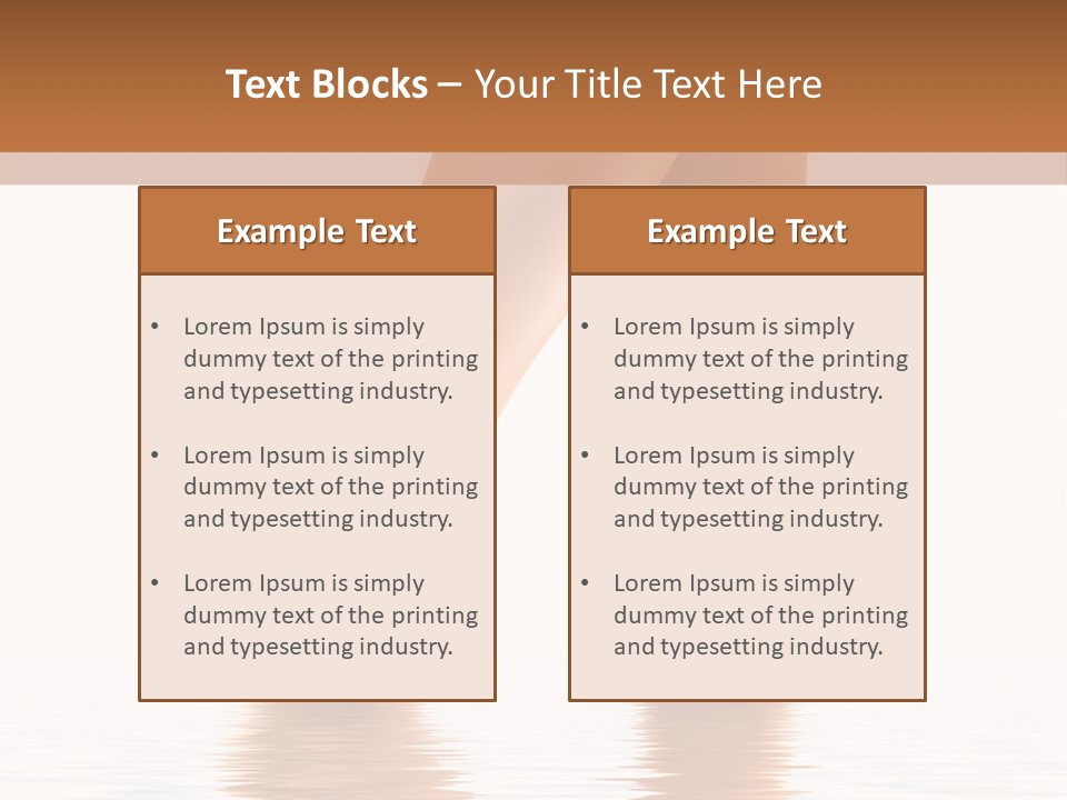 Pretty Legs In Water PowerPoint Template