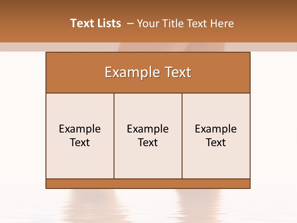 Pretty Legs In Water PowerPoint Template