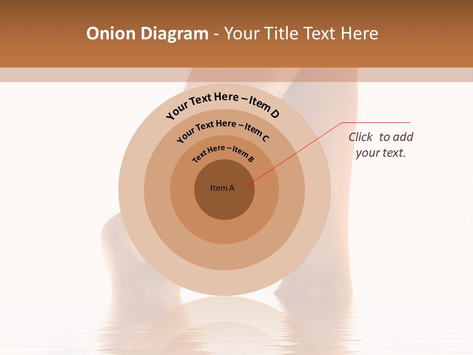 Pretty Legs In Water PowerPoint Template