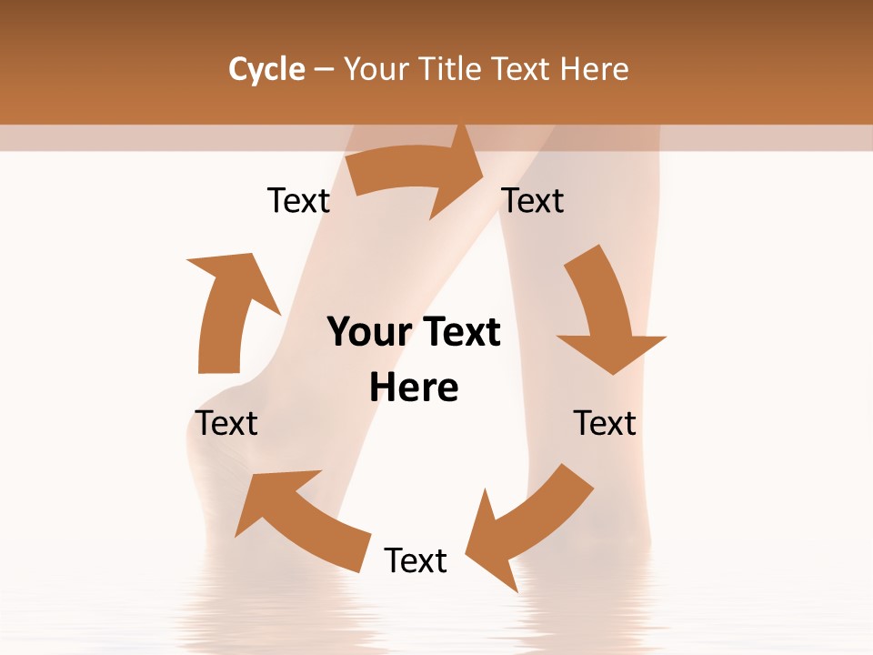 Pretty Legs In Water PowerPoint Template