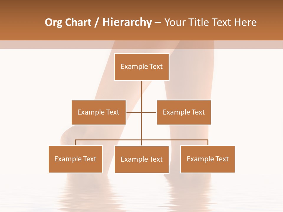 Pretty Legs In Water PowerPoint Template