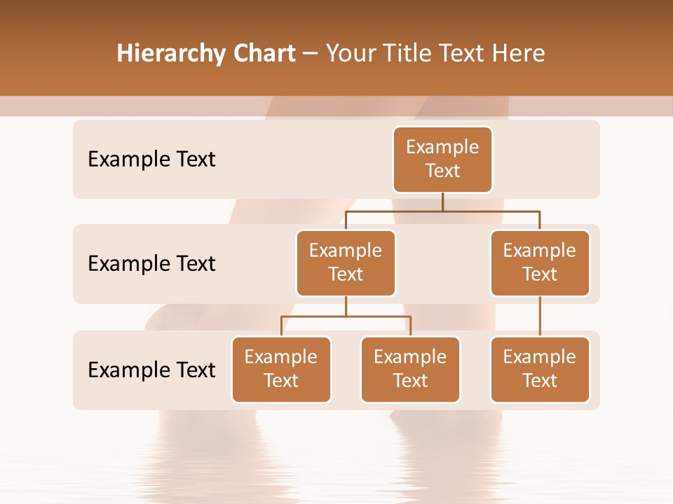Pretty Legs In Water PowerPoint Template