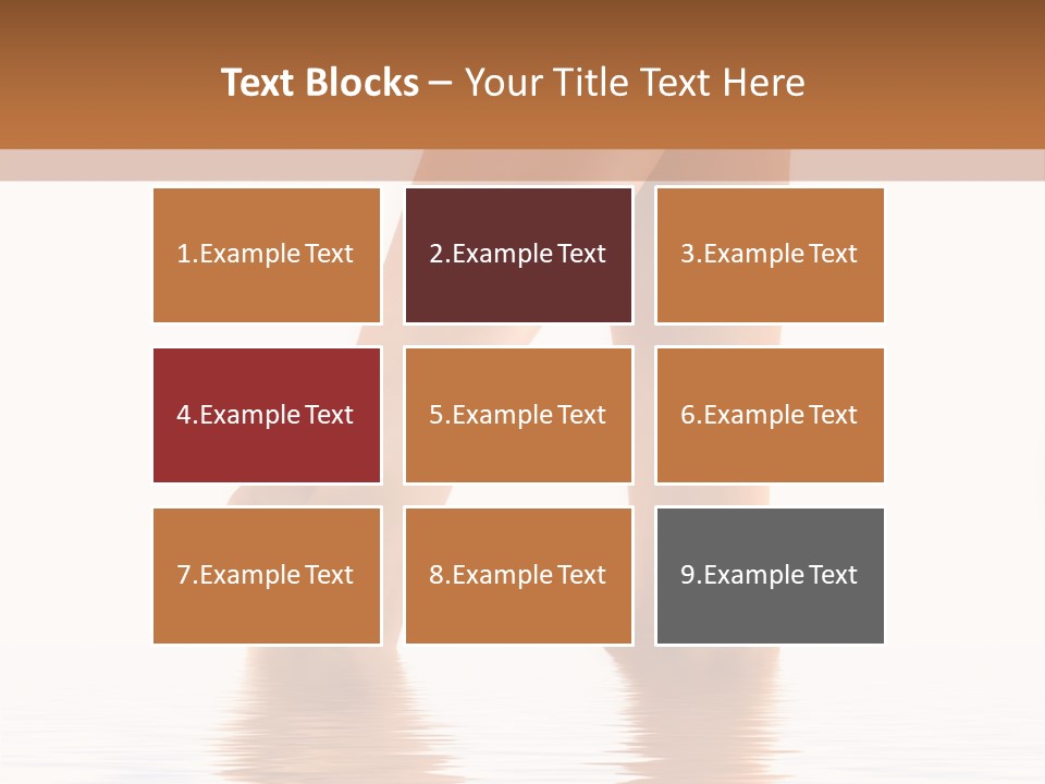 Pretty Legs In Water PowerPoint Template