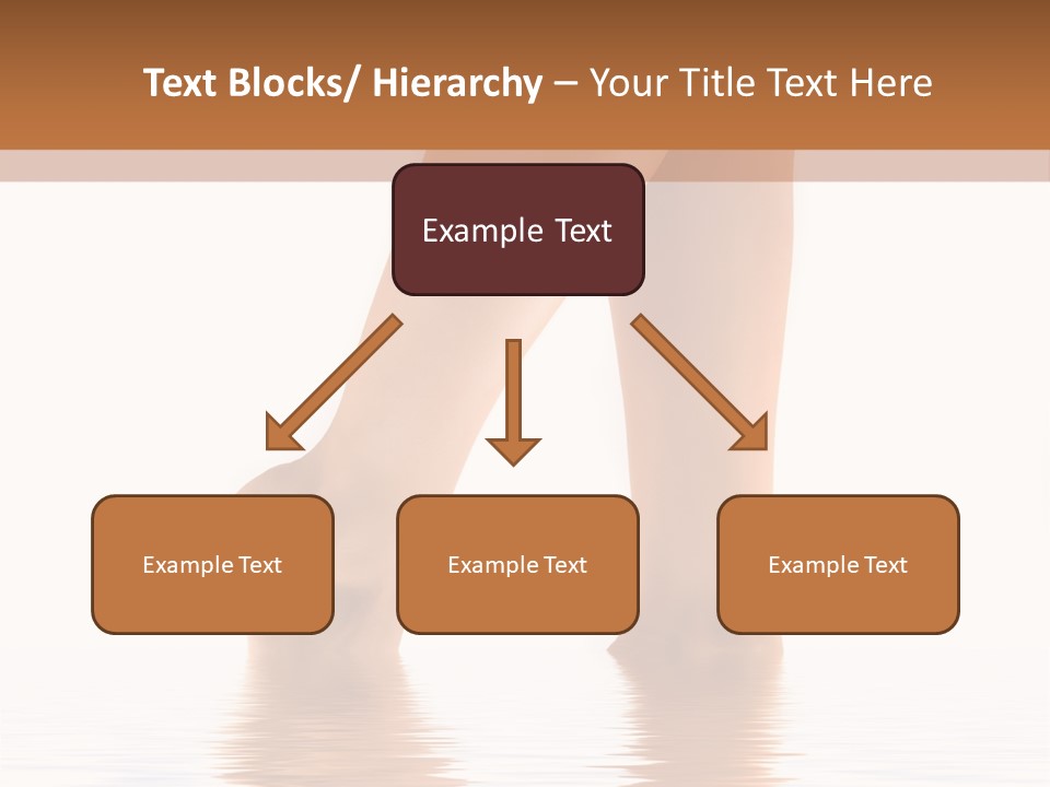 Pretty Legs In Water PowerPoint Template