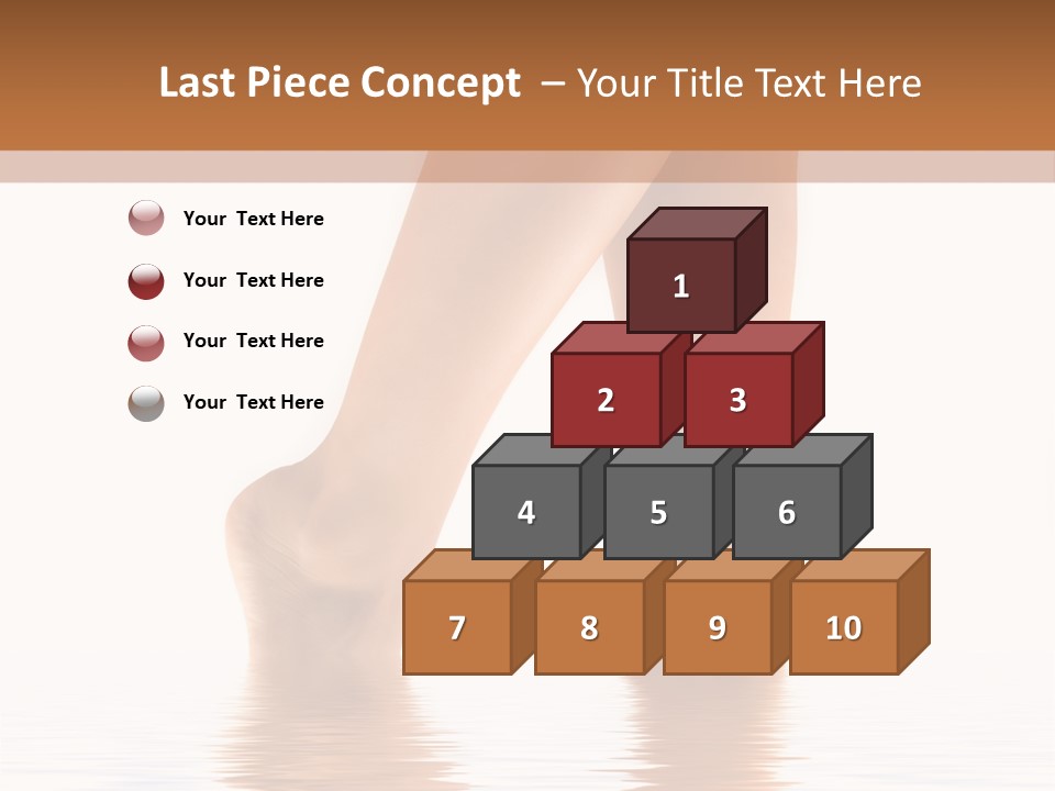 Pretty Legs In Water PowerPoint Template