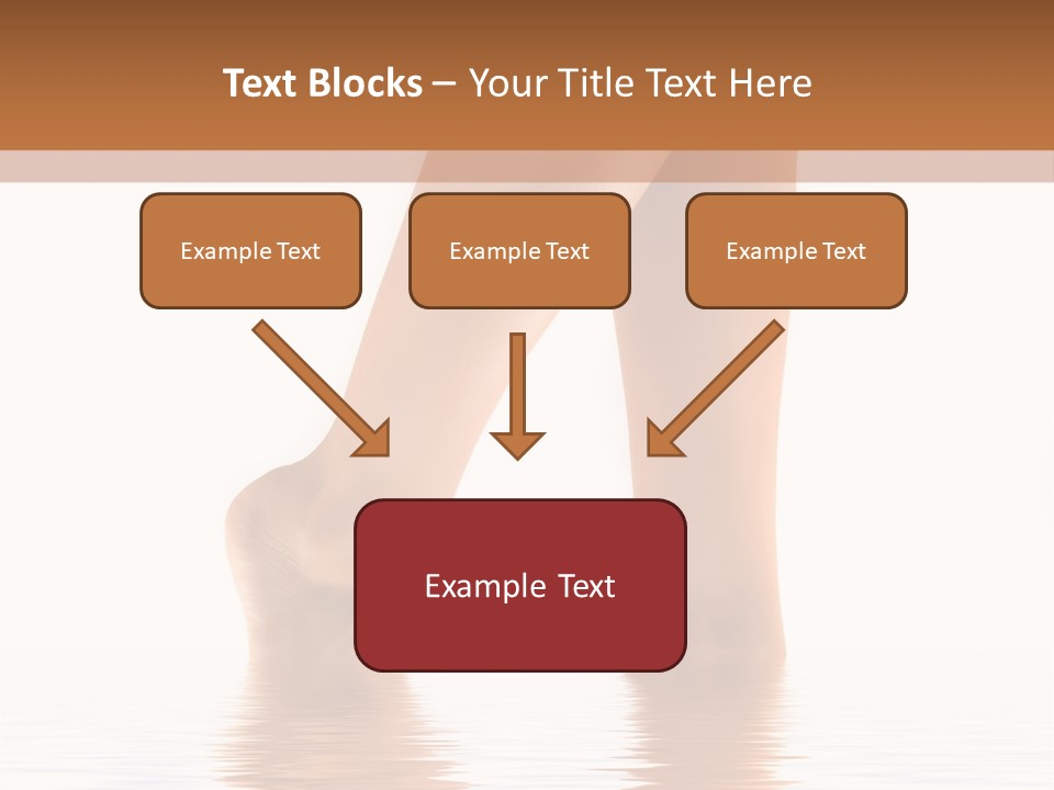 Pretty Legs In Water PowerPoint Template