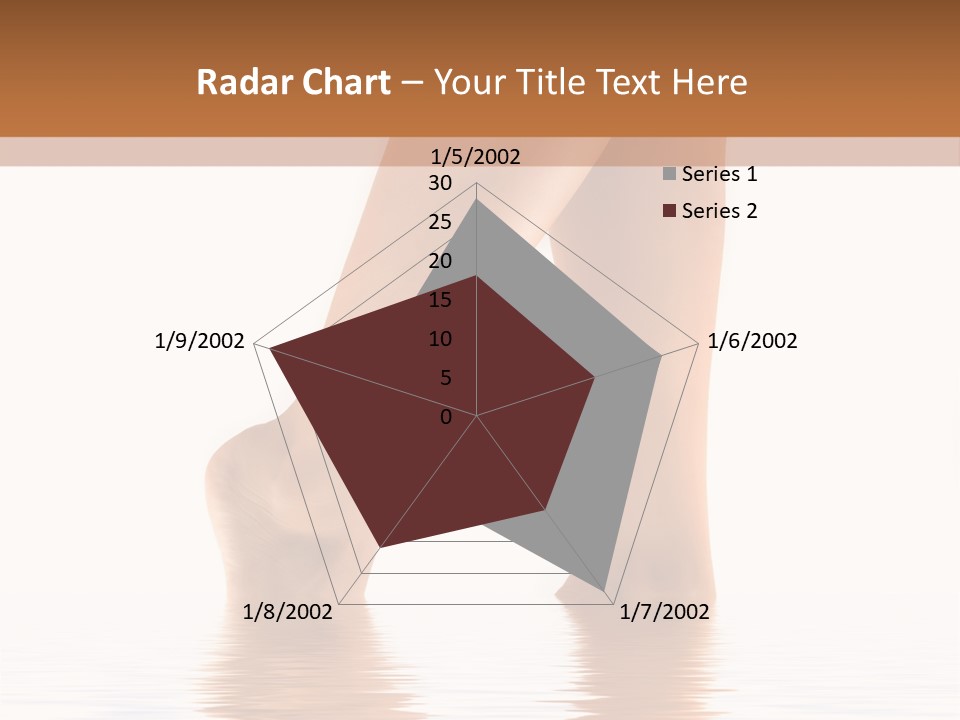 Pretty Legs In Water PowerPoint Template
