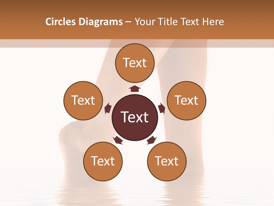 Pretty Legs In Water PowerPoint Template