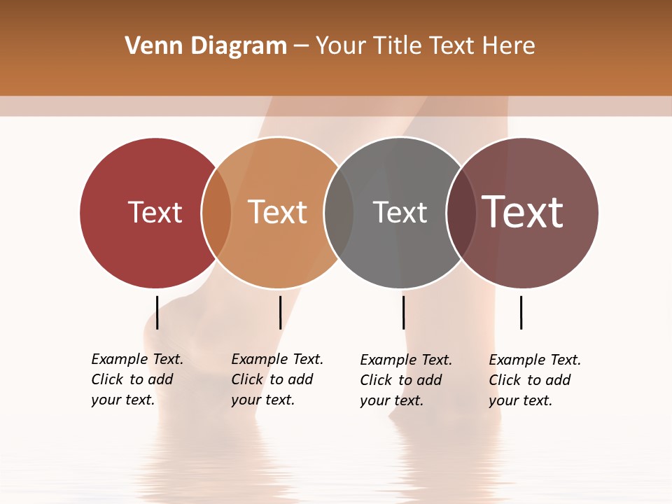 Pretty Legs In Water PowerPoint Template