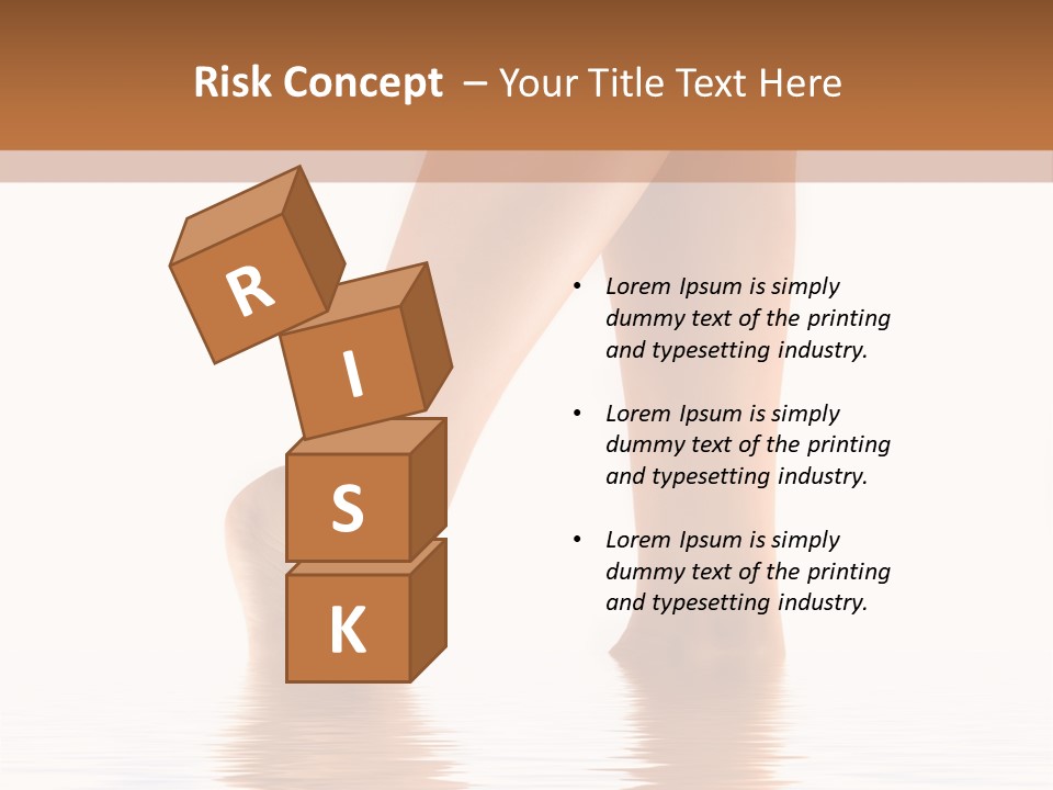 Pretty Legs In Water PowerPoint Template