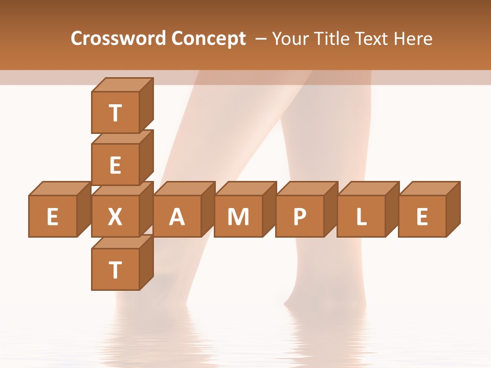 Pretty Legs In Water PowerPoint Template