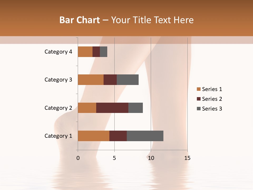 Pretty Legs In Water PowerPoint Template