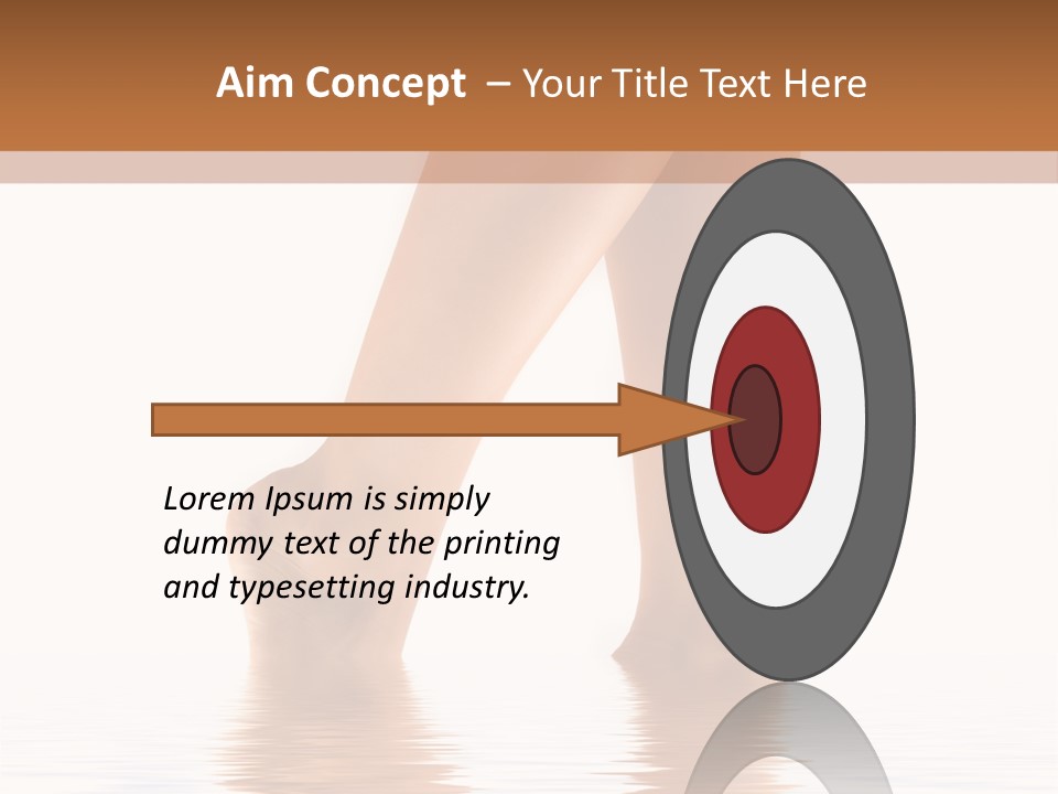 Pretty Legs In Water PowerPoint Template