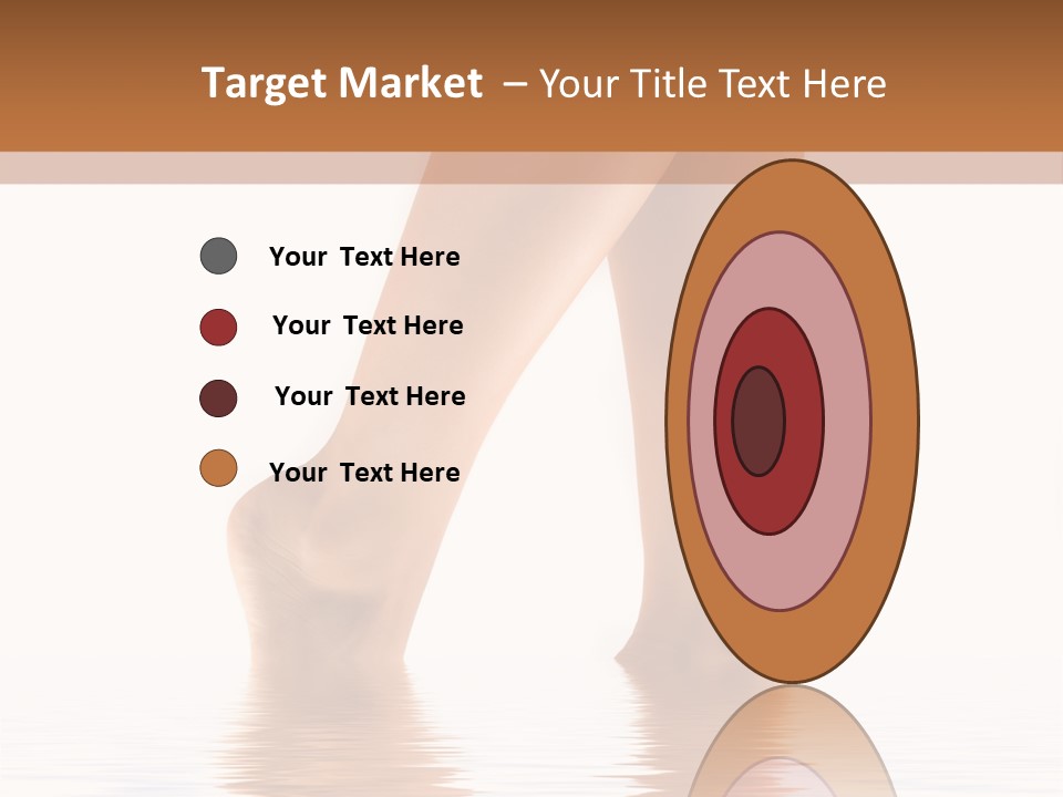 Pretty Legs In Water PowerPoint Template