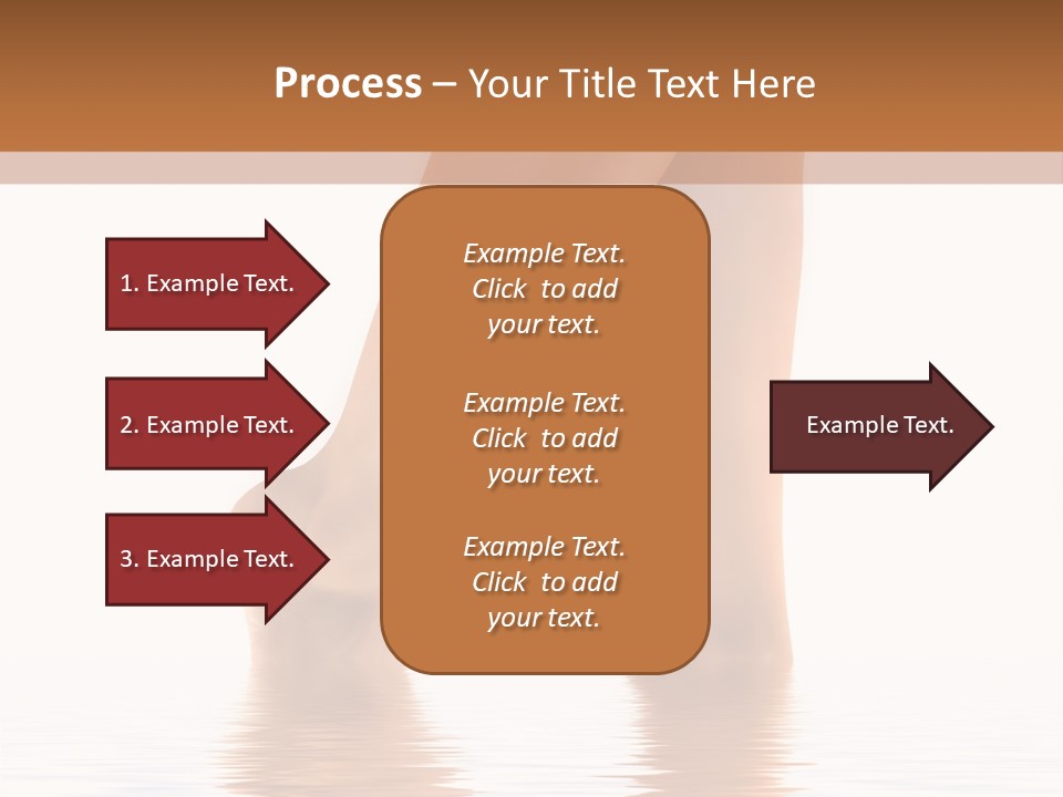 Pretty Legs In Water PowerPoint Template