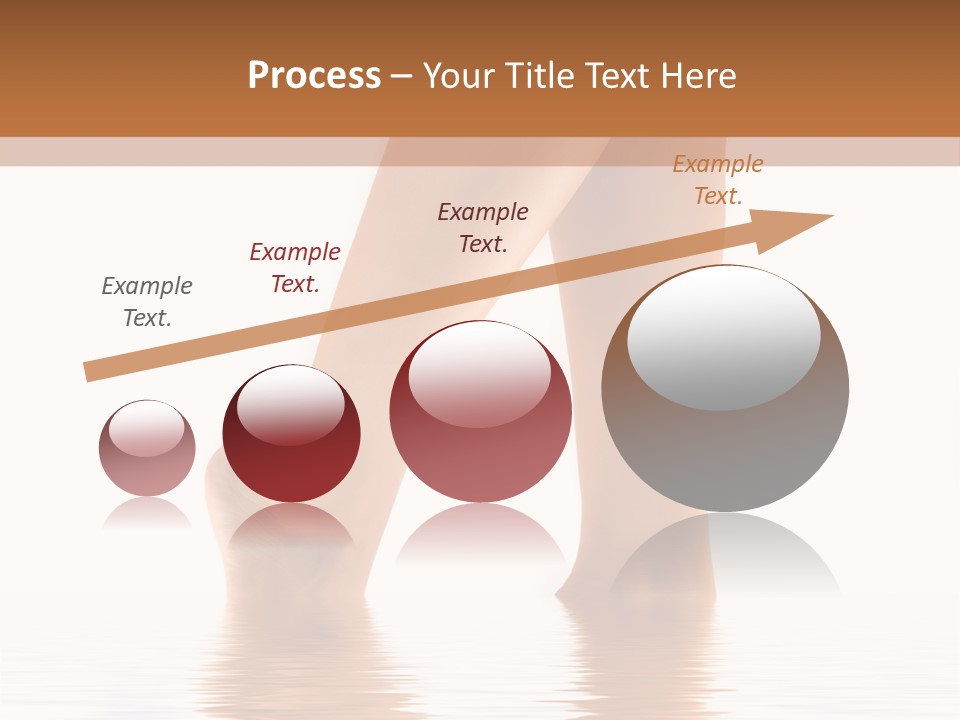 Pretty Legs In Water PowerPoint Template