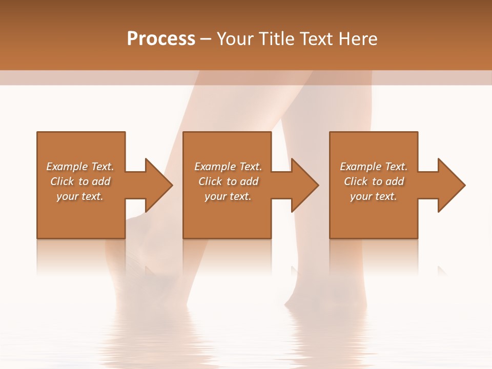 Pretty Legs In Water PowerPoint Template
