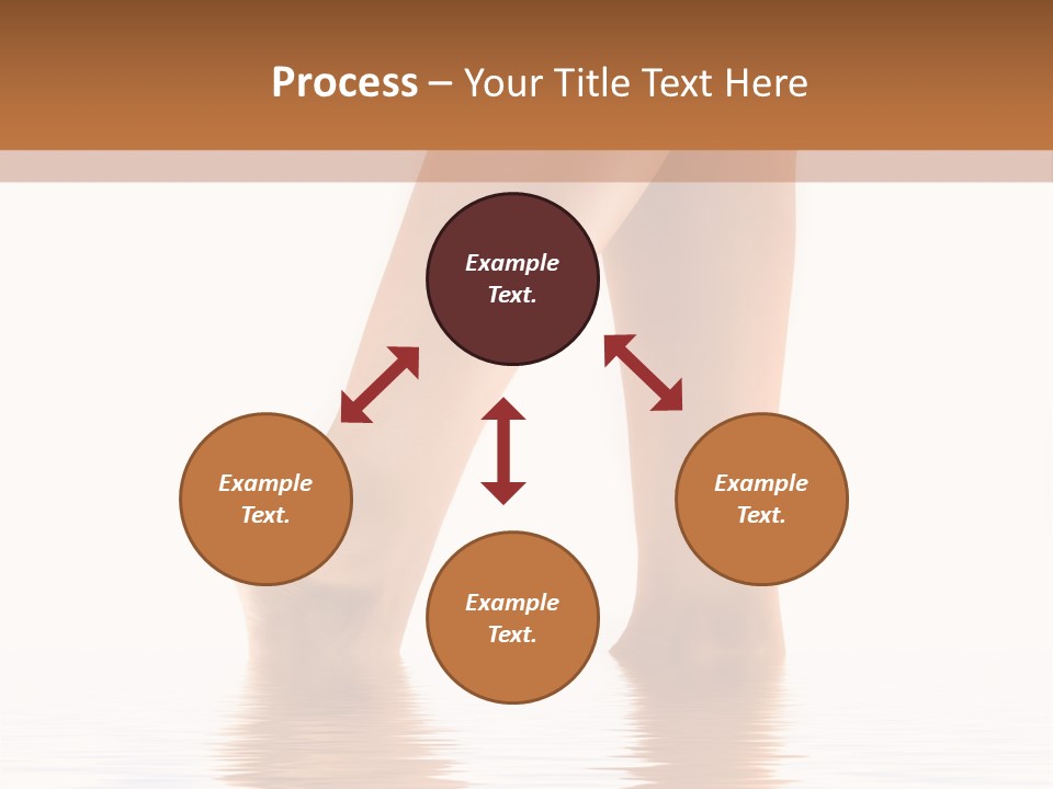 Pretty Legs In Water PowerPoint Template