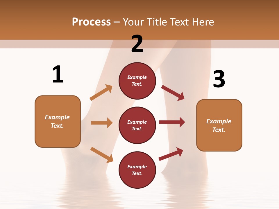 Pretty Legs In Water PowerPoint Template
