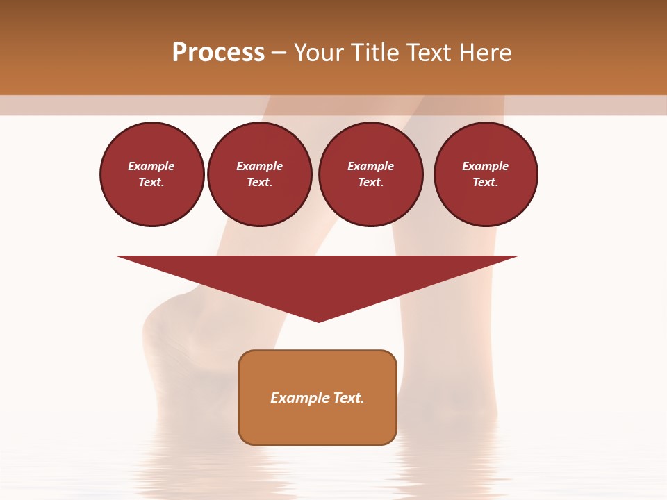 Pretty Legs In Water PowerPoint Template
