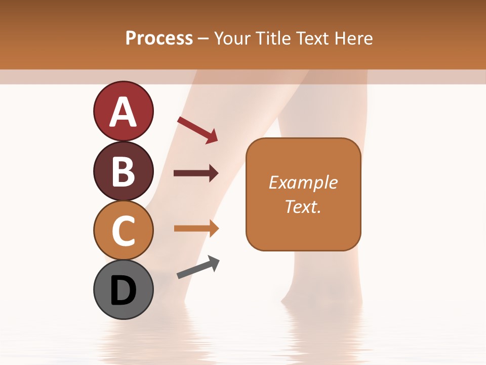 Pretty Legs In Water PowerPoint Template