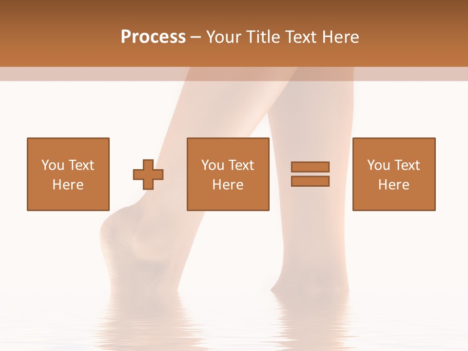 Pretty Legs In Water PowerPoint Template