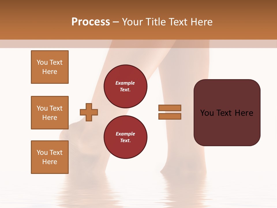 Pretty Legs In Water PowerPoint Template