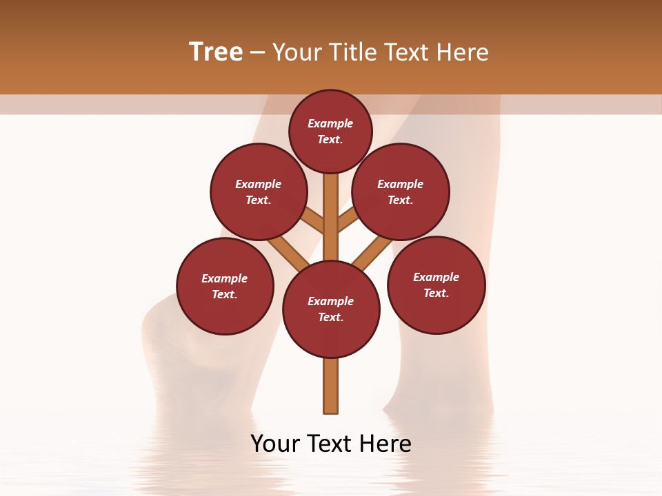 Pretty Legs In Water PowerPoint Template