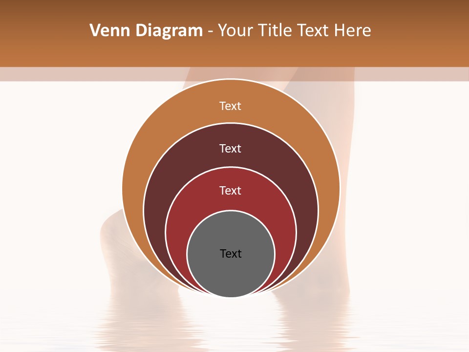 Pretty Legs In Water PowerPoint Template