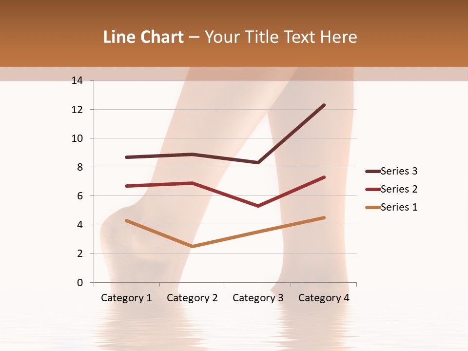 Pretty Legs In Water PowerPoint Template