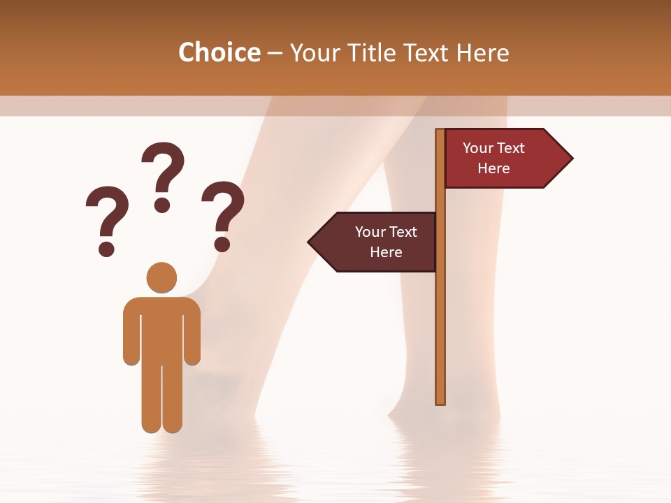 Pretty Legs In Water PowerPoint Template