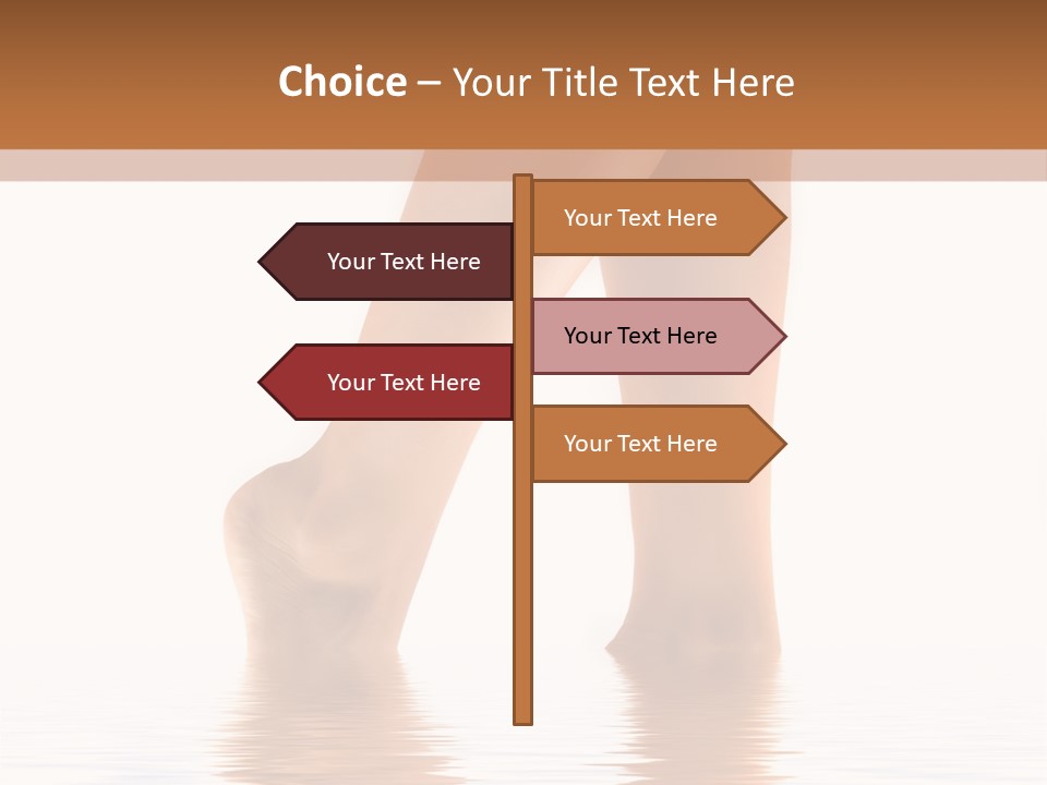 Pretty Legs In Water PowerPoint Template