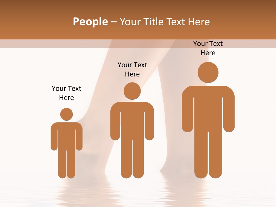 Pretty Legs In Water PowerPoint Template