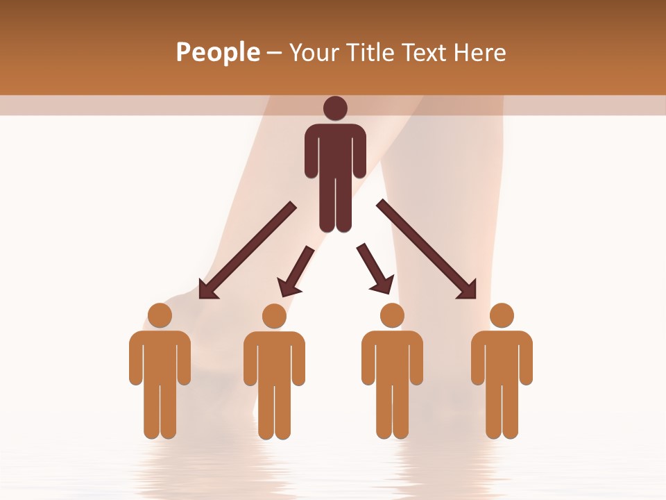 Pretty Legs In Water PowerPoint Template