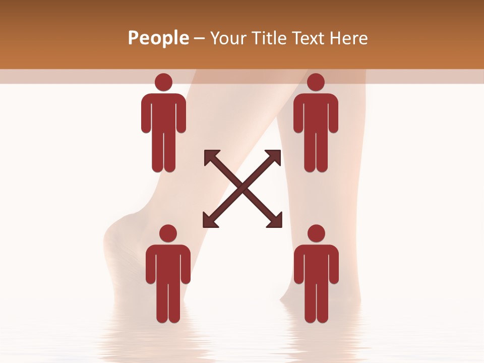 Pretty Legs In Water PowerPoint Template