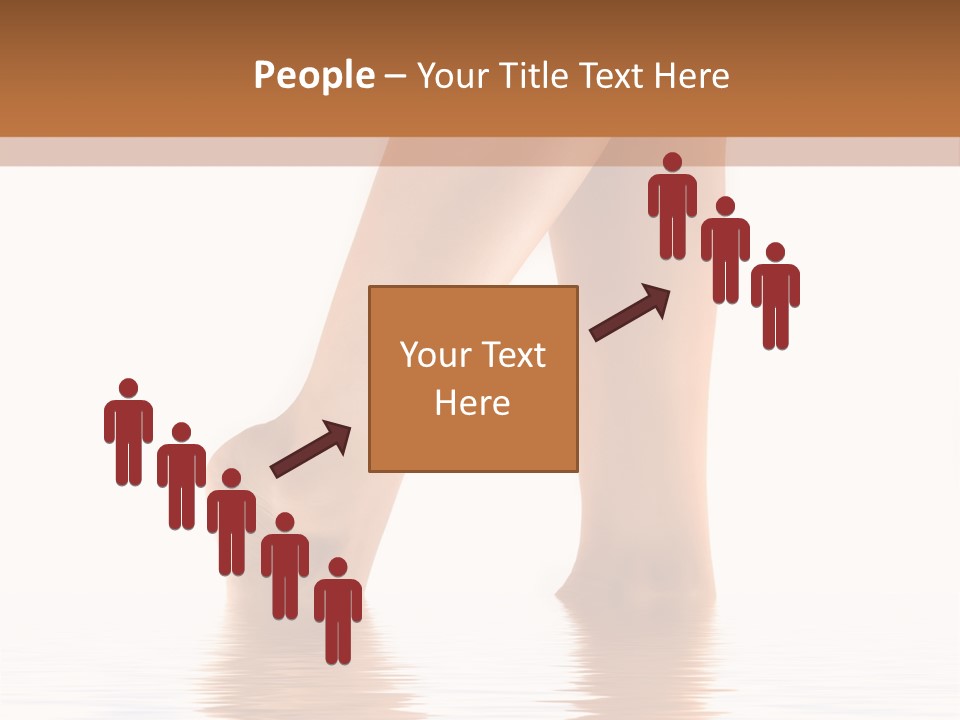 Pretty Legs In Water PowerPoint Template