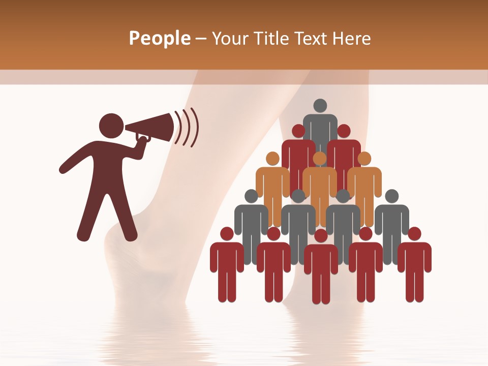 Pretty Legs In Water PowerPoint Template