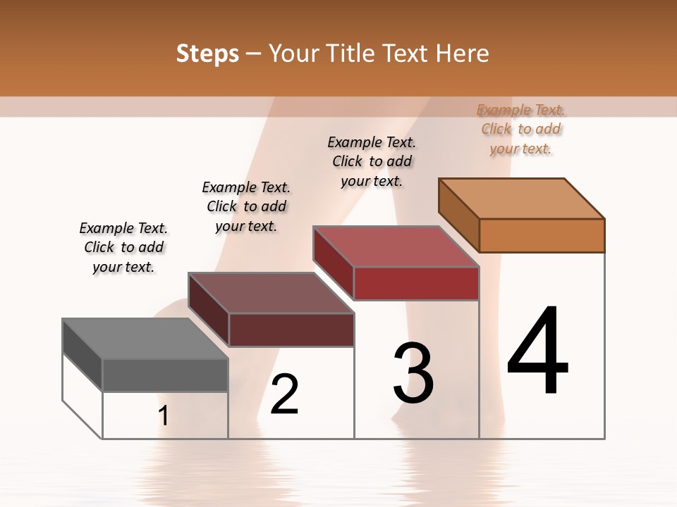 Pretty Legs In Water PowerPoint Template