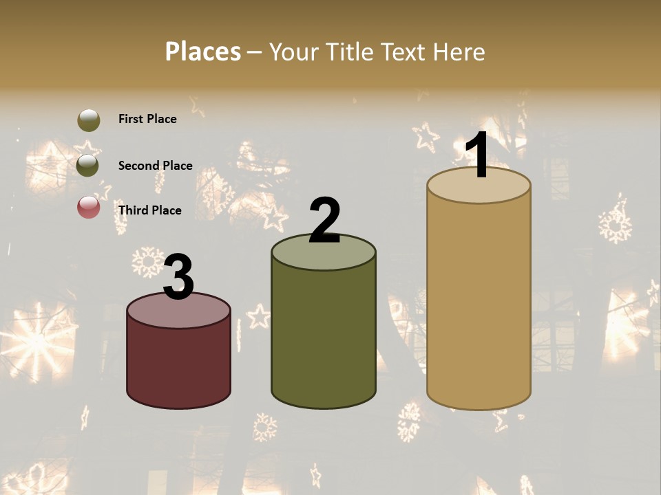 Christmas Decor In Vienna PowerPoint Template