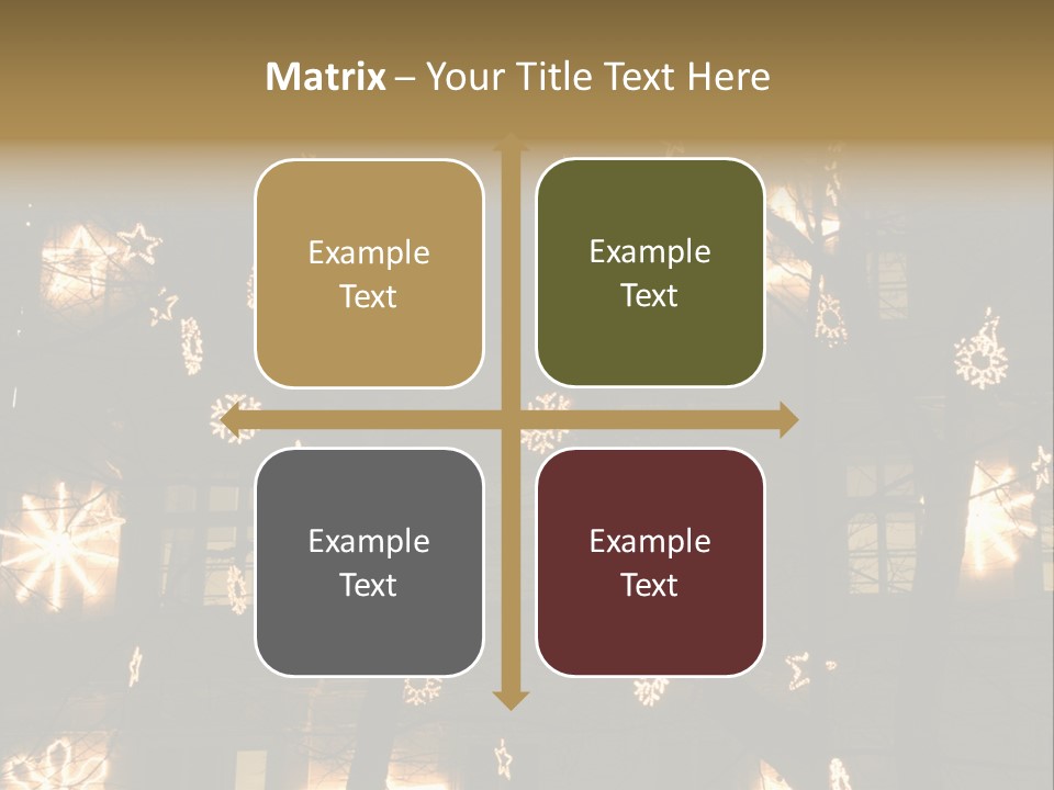 Christmas Decor In Vienna PowerPoint Template